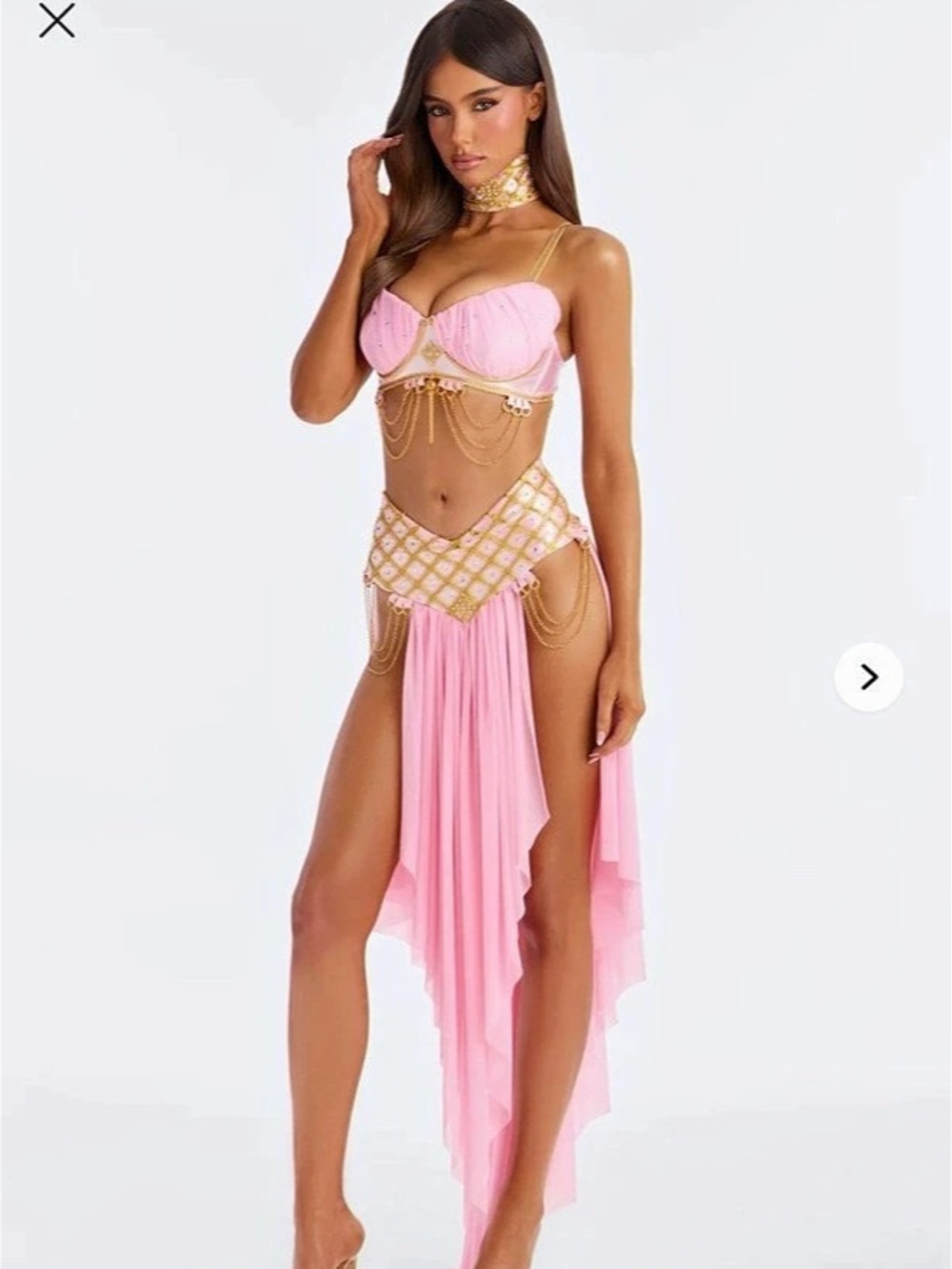 Fashion Nova goddess of desire 3 piece costume